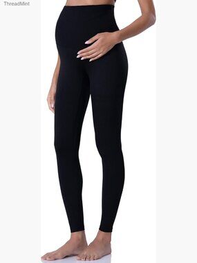 Maternity Over Belly Yoga Leggings High Rise Workout Active Wear